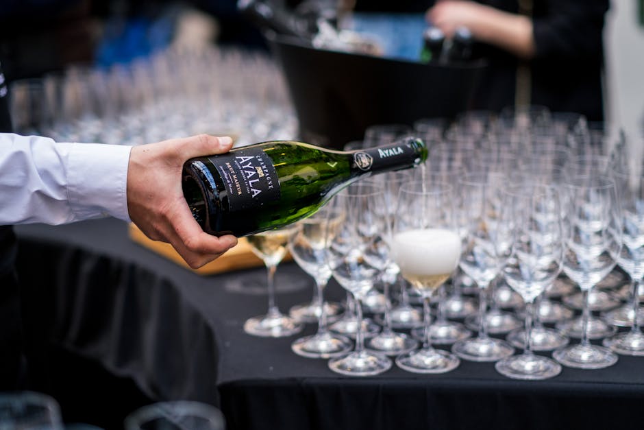 vip event with champagne